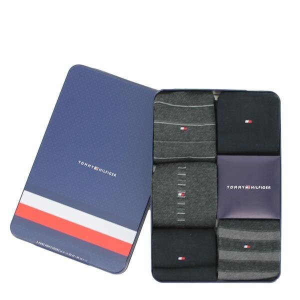 Sokid tommy hilfiger men stripes 5pk giftbox 492006001-200 hind ja info | Meeste sokid | kaup24.ee