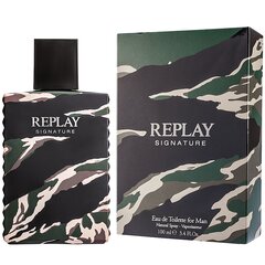 Replay Signature EDT meestele 100 ml hind ja info | Meeste parfüümid | kaup24.ee