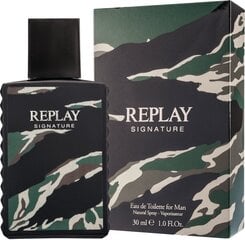 Туалетная вода Replay Signature Man EDT 30 мл цена и информация | Мужские духи | kaup24.ee