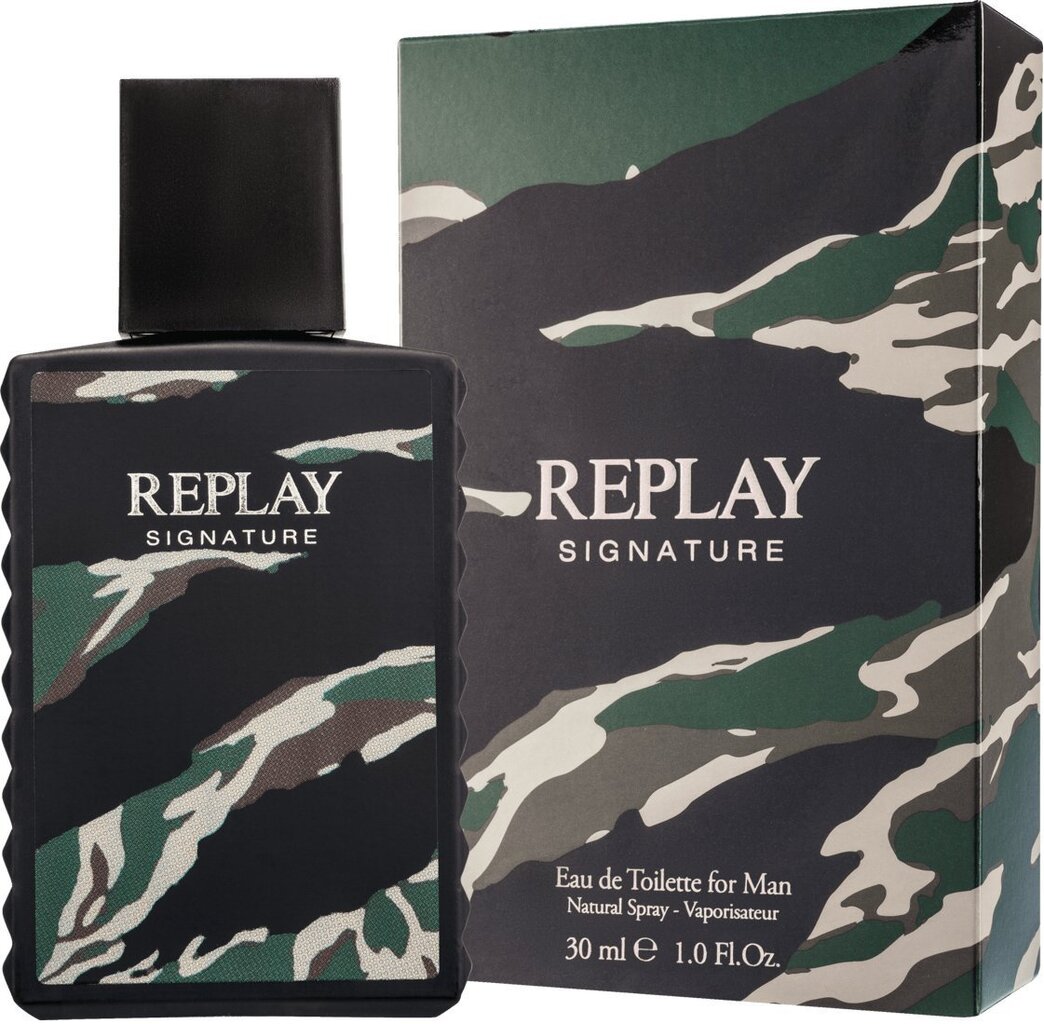 Tualettvesi Replay Signature Man EDT meestele 30 ml hind ja info | Meeste parfüümid | kaup24.ee