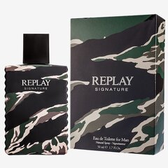 Replay Signature Man EDT meestele 50 ml hind ja info | Meeste parfüümid | kaup24.ee