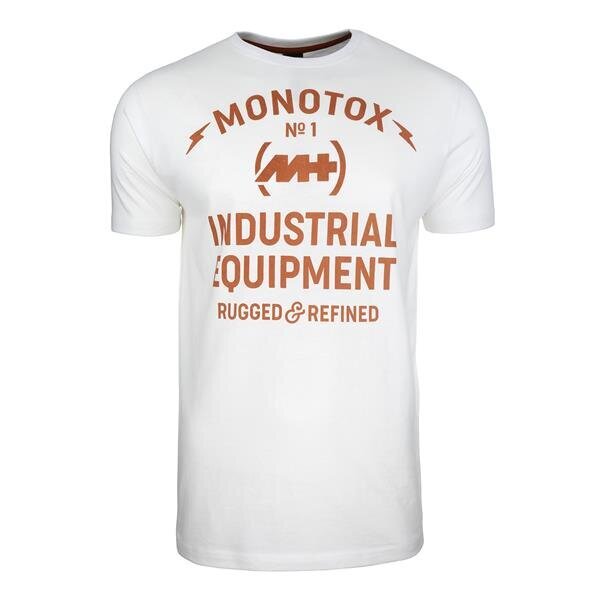 T-särk monotox industrial white industrial20white цена и информация | Meeste T-särgid | kaup24.ee