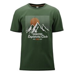 T-särk monotox explorers club green mx22063 hind ja info | Meeste T-särgid | kaup24.ee