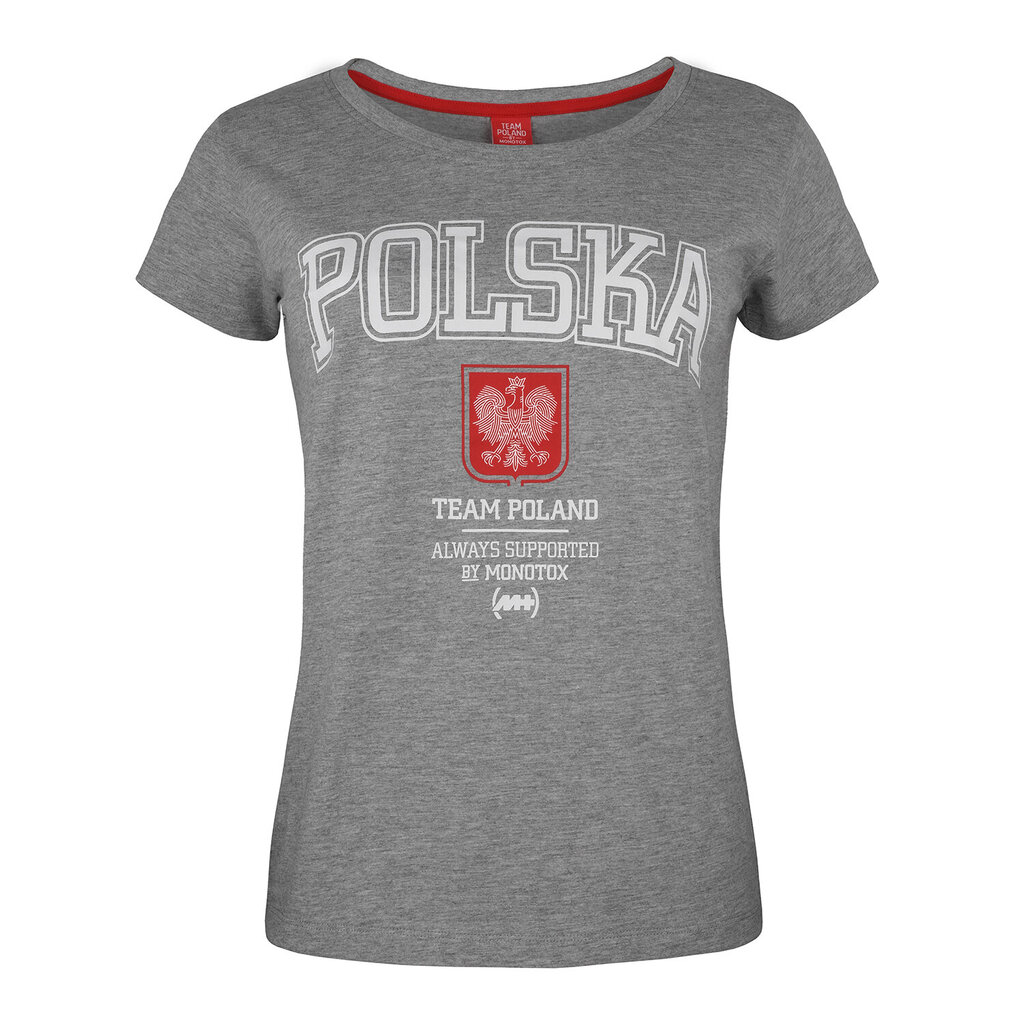 T-särk monotox polska college w grey w-ts-02tp-01 hind ja info | Meeste T-särgid | kaup24.ee