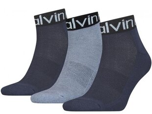 SOCKS CALVIN KLEIN CK MEN QUARTER 3P LOGO 701218722004 цена и информация | Meeste sokid | kaup24.ee