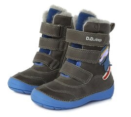 Кожаные зимние ботинки D.D.STEP.W023-406-W.Dark Grey. цена и информация | Детская зимняя обувь | kaup24.ee