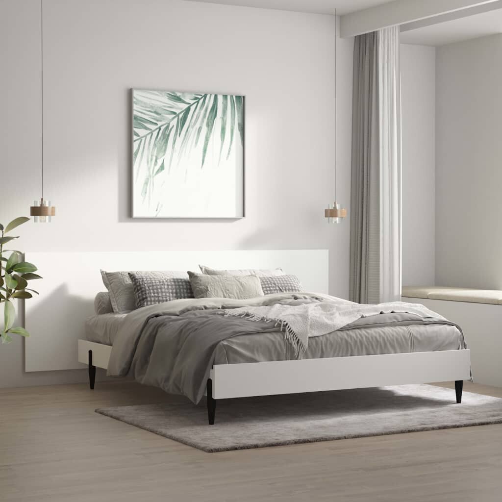 vidaXL seinale kinnitatav voodipeats, valge, 240x1,5x80 cm, tehispuit hind ja info | Voodid | kaup24.ee