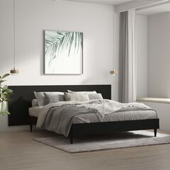 vidaXL seinale kinnitatav voodipeats, must, 240x1,5x80 cm, tehispuit цена и информация | Кровати | kaup24.ee