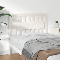 vidaXL voodipeats, valge, 105,5 x 4 x 100 cm, männipuit hind ja info | Voodid | kaup24.ee