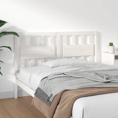 vidaXL voodipeats, valge, 125,5 x 4 x 100 cm, männipuit hind ja info | Voodid | kaup24.ee