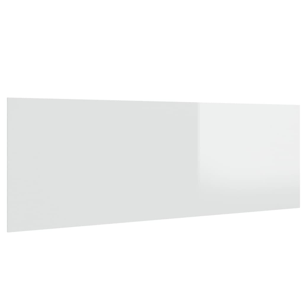 vidaXL seinale kinnitatav voodipeats, kõrgläikega valge, 240x1,5x80 cm hind ja info | Voodid | kaup24.ee