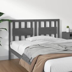 vidaXL voodipeats, hall, 125,5 x 4 x 100 cm, männipuit hind ja info | Voodid | kaup24.ee
