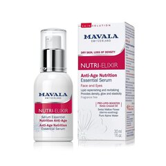 Näoseerum Mavala Nutri Elixir Anti Age Nutrition Essential Serum, 30ml hind ja info | Näoõlid, seerumid | kaup24.ee