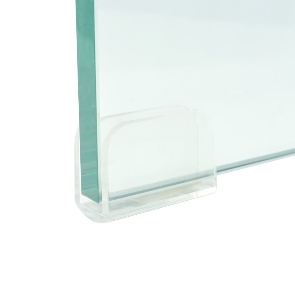 vidaXL telerialus klaasist 40 x 25 x 11 cm läbipaistev hind ja info | TV alused | kaup24.ee