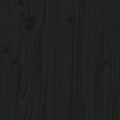 vidaXL voodipeats, must, 145,5 x 4 x 100 cm, männipuit цена и информация | Кровати | kaup24.ee
