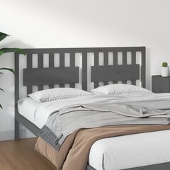Изголовье кровати, 155,5x4x100 см, серое цена и информация | Кровати | kaup24.ee