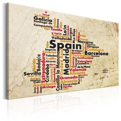Pilt - Spanish Cities (ES) 90x60 cm hind ja info | Seinapildid | kaup24.ee