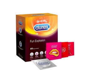 Набор презервативов Durex Fun Explosion, 40 шт. цена и информация | Презервативы | kaup24.ee