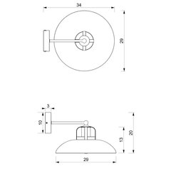 настенный светильник - феликс зеленый/золотой 1xe27 цена и информация | Настенные светильники | kaup24.ee