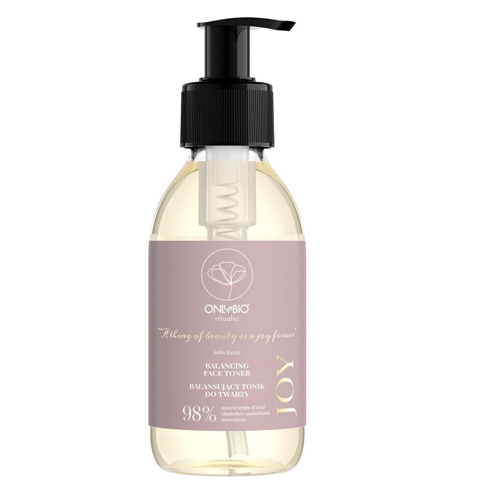 Näotoonik onlybio Ritualia Joy Balancing Face Toner, 150ml hind ja info | Näopuhastusvahendid | kaup24.ee