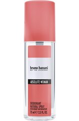 Naiste deodorant Bruno Banani Absolute Woman Deodorant, 75 ml цена и информация | Парфюмированная косметика для женщин | kaup24.ee
