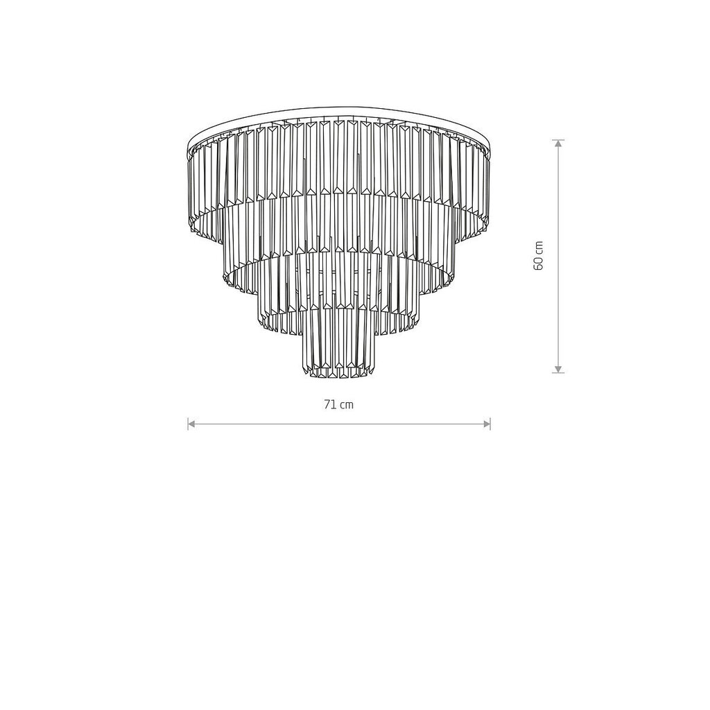 Laevalgusti Nowodvorski Cristal L 7630 цена и информация | Laelambid | kaup24.ee