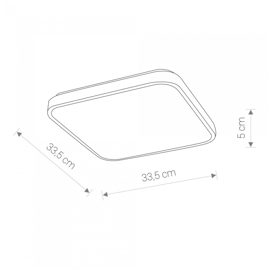 LED-laevalgusti Nowodvorski Agnes Square 8112, valge цена и информация | Laelambid | kaup24.ee