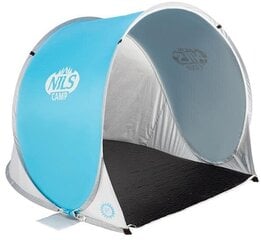 Складная пляжная палатка Nils Camp NC3173, синий/серый цена и информация | Палатки | kaup24.ee