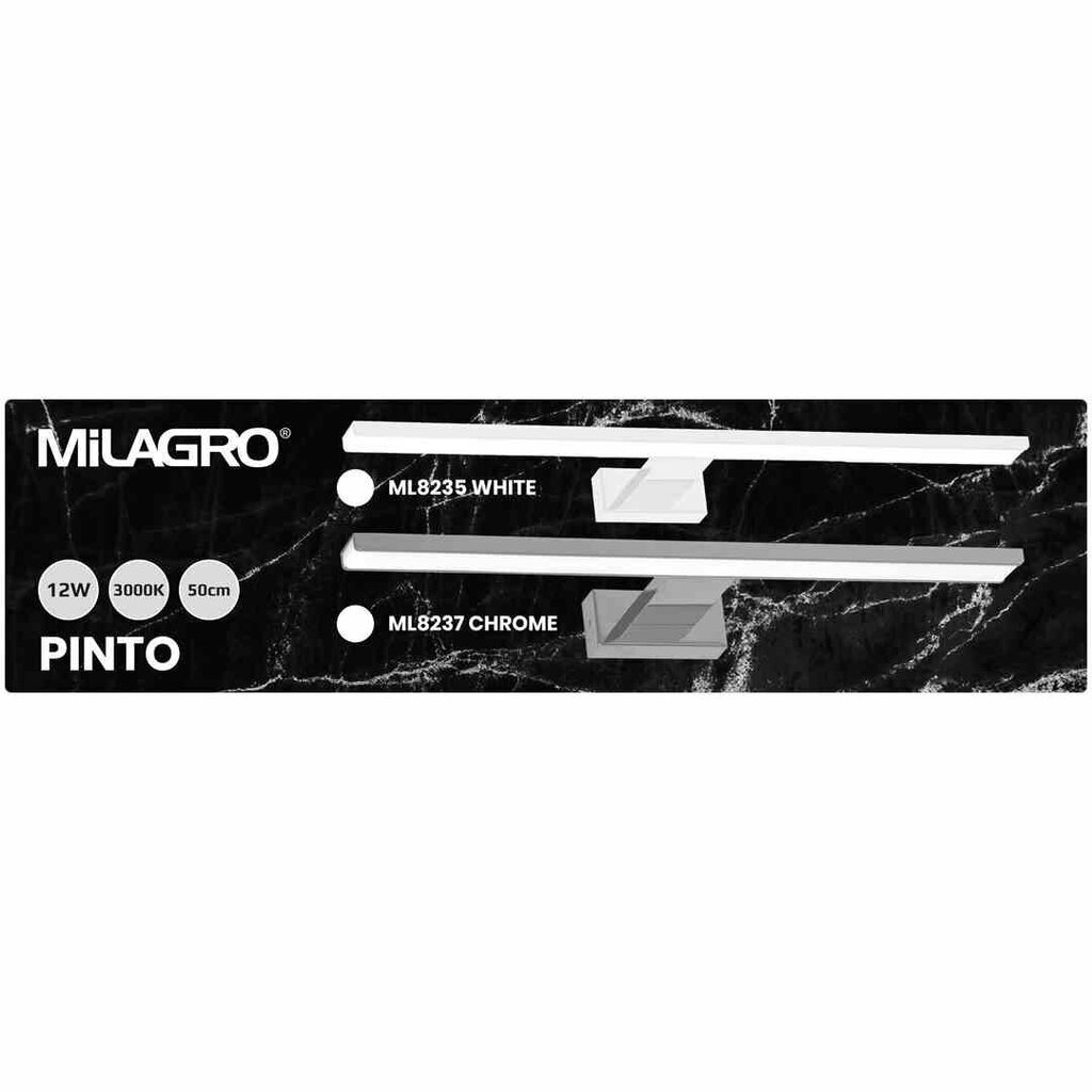 Seinalamp Milagro Pinto White цена и информация | Seinavalgustid | kaup24.ee