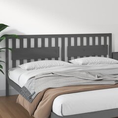 vidaXL voodipeats, hall, 205,5 x 4 x 100 cm, männipuit hind ja info | Voodid | kaup24.ee