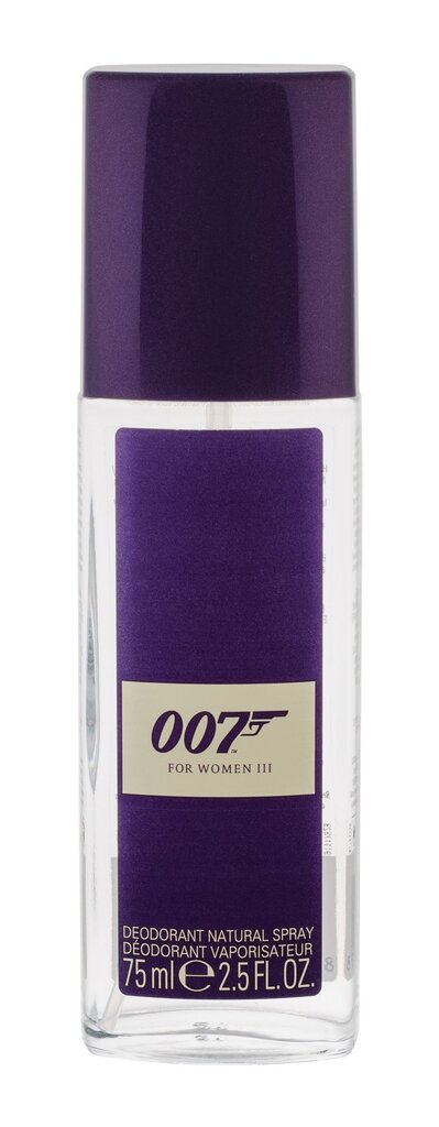 Spreideodorant James Bond 007 For Woman III naistele 75 ml hind ja info | Lõhnastatud kosmeetika naistele | kaup24.ee