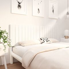 vidaXL voodipeats, valge, 185,5 x 4 x 100 cm, männipuit hind ja info | Voodid | kaup24.ee