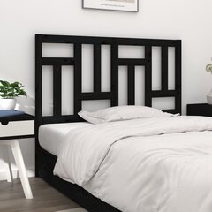 vidaXL voodipeats, must, 205,5 x 4 x 100 cm, männipuit hind ja info | Voodid | kaup24.ee