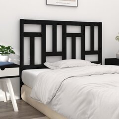 vidaXL voodipeats, must, 165,5 x 4 x 100 cm, männipuit hind ja info | Voodid | kaup24.ee