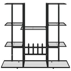 vidaXL lillealus, 94,5x25x89 cm, must, raud hind ja info | Vaasid, alused, redelid lilledele | kaup24.ee