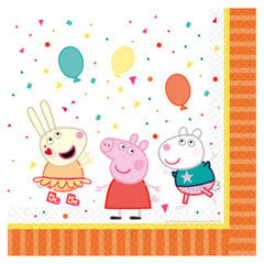 Salvrätikud Peppa Pig, 33 x 33 cm, 16 tk/pk цена и информация | Праздничная одноразовая посуда | kaup24.ee