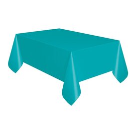 Plastikust laudlina, 137 x 274 cm, caribbean teal 5079 hind ja info | Ühekordsed nõud | kaup24.ee