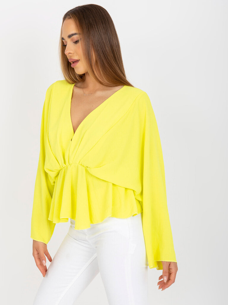 Naiste kollane ühesuurune pluus hind ja info | Naiste pluusid, särgid | kaup24.ee