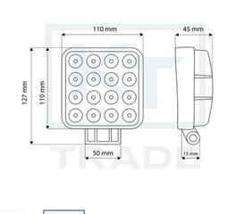 LED prožektor 12-24V 48w TT.13208 цена и информация | Автомобильные лампочки | kaup24.ee