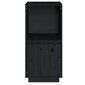 vidaXL puhvetkapp, must, 38 x 35 x 80 cm, toekas männipuit hind ja info | Elutoa väikesed kapid | kaup24.ee