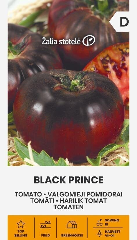 Söödavad tomatid Black Prince цена и информация | Köögivilja-, marjaseemned | kaup24.ee