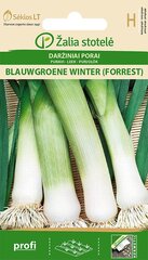 Porrulauk Blauwgroene Winter (Forrest) цена и информация | Семена овощей, ягод | kaup24.ee