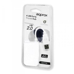 USB-концентратор с 4 разъемами APPHT4W USB 2.0 цена и информация | Адаптер Aten Video Splitter 2 port 450MHz | kaup24.ee