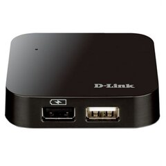 USB-накопитель D-Link, DUB-H4, USB 2.0, 480 Мбит/с цена и информация | Адаптер Aten Video Splitter 2 port 450MHz | kaup24.ee