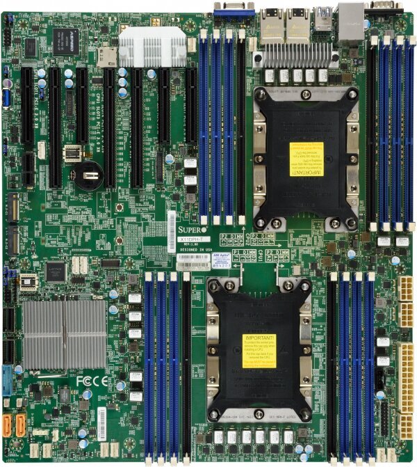Supermicro X11DPH-T Intel® C624 LGA 3647 (Socket P) Extended ATX hind ja info | Emaplaadid | kaup24.ee