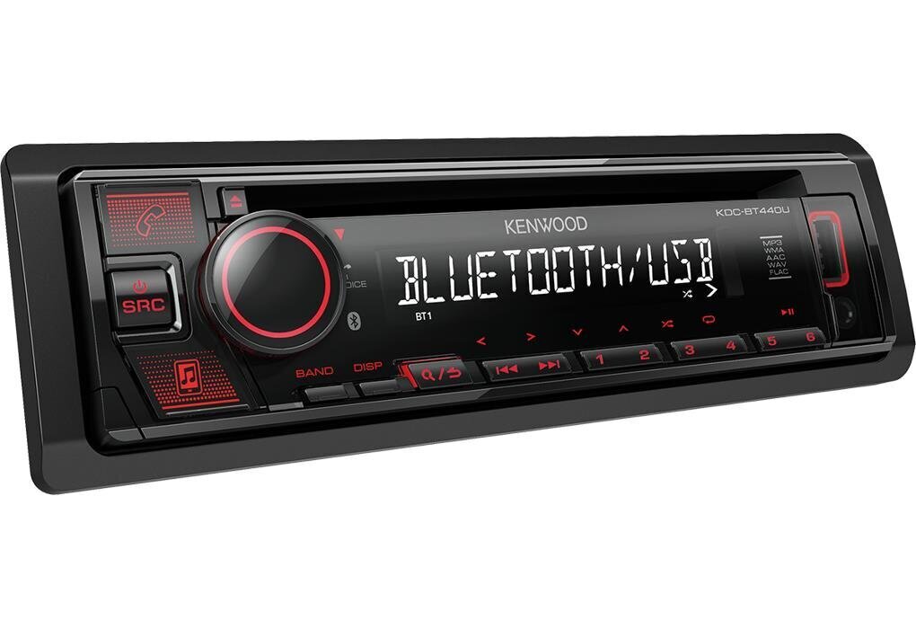 Kenwood KDC-BT440U car media receiver Black 50 W Bluetooth hind ja info | Autoraadiod, multimeedia | kaup24.ee