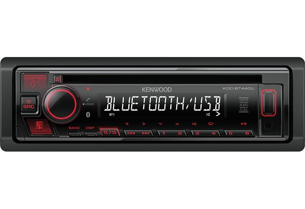 Kenwood KDC-BT440U car media receiver Black 50 W Bluetooth hind ja info | Autoraadiod, multimeedia | kaup24.ee