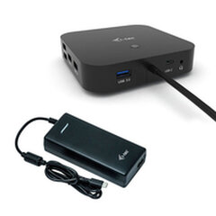 USB šakotuvas i-Tec C31DUALDPDOCKPD100W цена и информация | Адаптеры и USB-hub | kaup24.ee