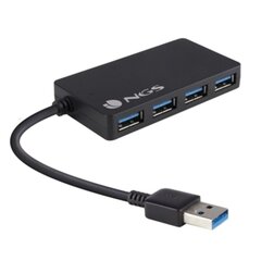 USB-разветвитель NGS IHUB3.0 480 Mbps Чёрный цена и информация | Адаптеры и USB-hub | kaup24.ee