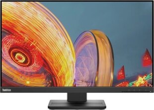 Lenovo ThinkVision E24q-20 23.8" 4 ms 300 nits HDMI, DP Raven Black hind ja info | Monitorid | kaup24.ee